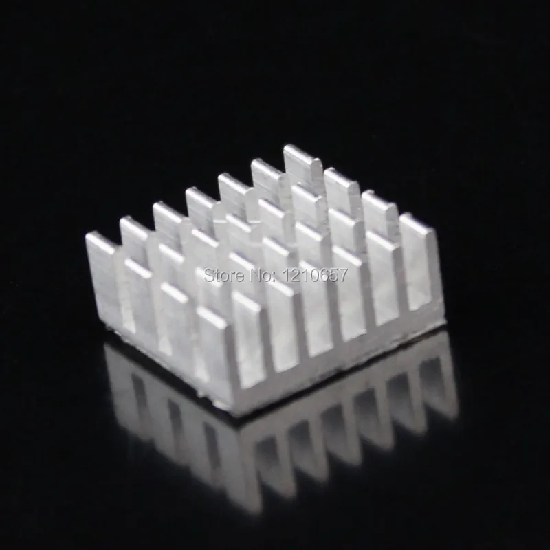 30 pieces lot Aluminum Heat Sink Adhesive Tape 14x14x6mm For Memory Chipset Cooler