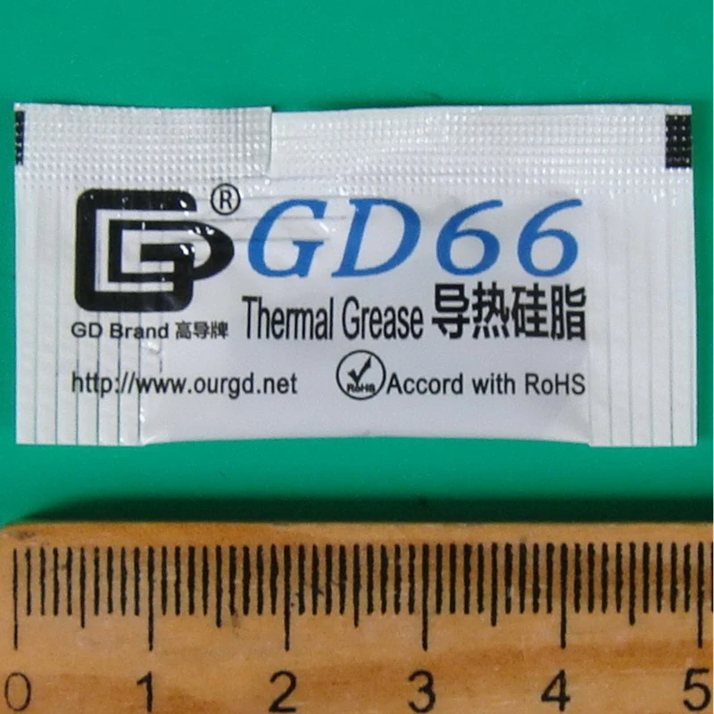 50pcs GD66 Thermal Conductive Grease Paste Silicone Plaster For LED Chip Heatsink Compound 50 Pieces Grams High Performance Gray