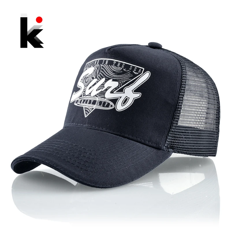 Letnie czapki dla mężczyzn i kobiet oddychająca siatka czarne czapki baseballowe Unisex Snapback moda Hip Hop kości jednokolorowa odzież sportowa