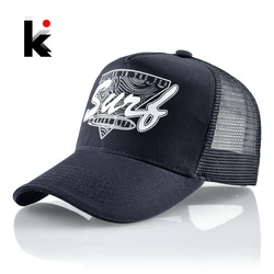 Summer Hats For Men And Women Breathable Mesh Black Baseball Caps Unisex Snapback Fashion Hip Hop Bones Solid Streetwear Hat