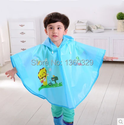 Kids Raincoat Child Rain Coat Rain Poncho for Kids yupi capa de chuva Rain Jacket Boys poncho Para la lluvia Rainwear Fabrics image 3