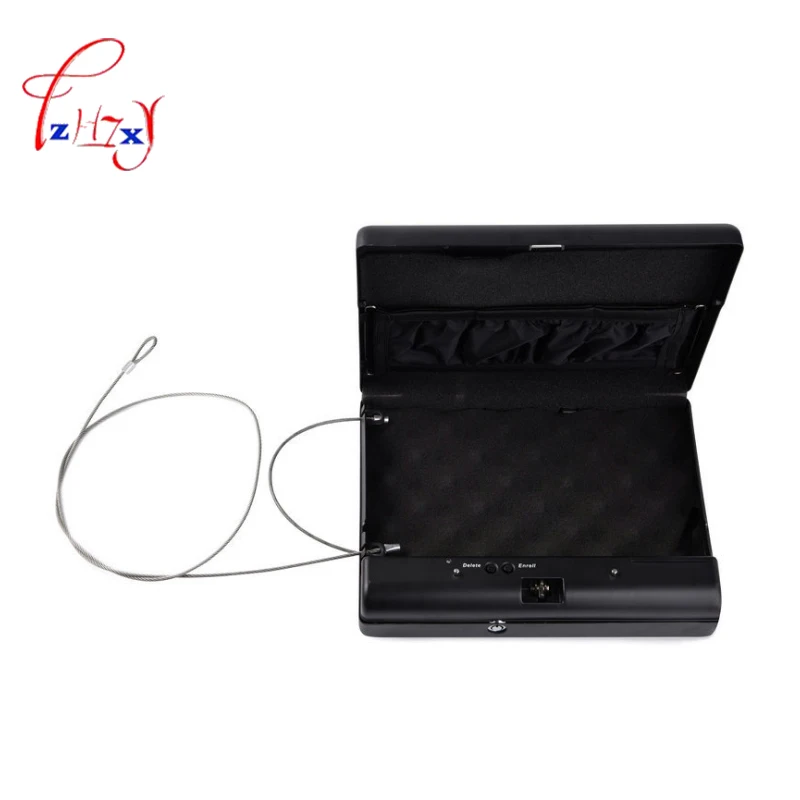 Fingerprint Safe Box Solid Steel Security Key Lock Safes box For Money Valuables Jewelry  Cash gun car safe Pistol Security Box