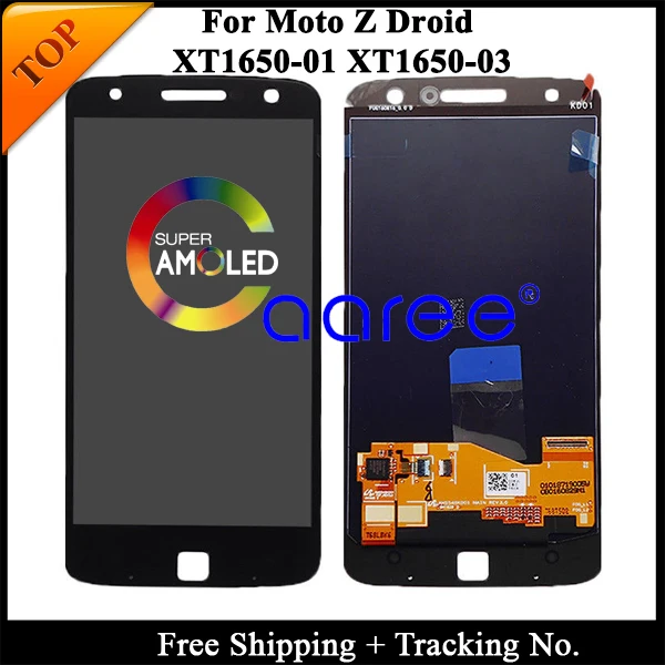 

Tracking No. 100% tested For Motorola Moto Z xt1650 LCD For moto Z XT1650 Display LCD Screen Touch Digitizer Assembly