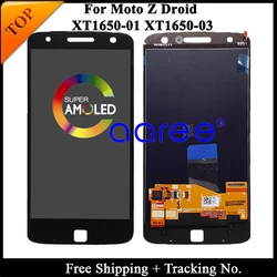 100% tested Original For Motorola Moto Z xt1650 LCD For moto Z XT1650 Display LCD Screen Touch Digitizer Assembly