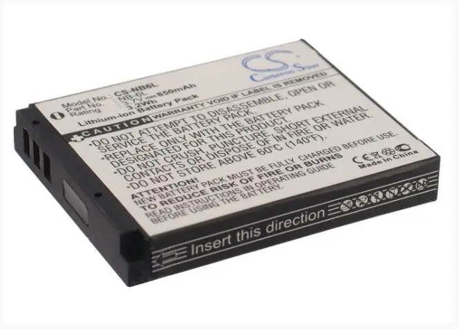 Cameron Sino 850mAh battery for CANON Digital IXUS 200 IS 210 95 IS IXUS 105 105 IS 210 300 HS 300HS 310 HS 85 IS NB-6L NB-6LH