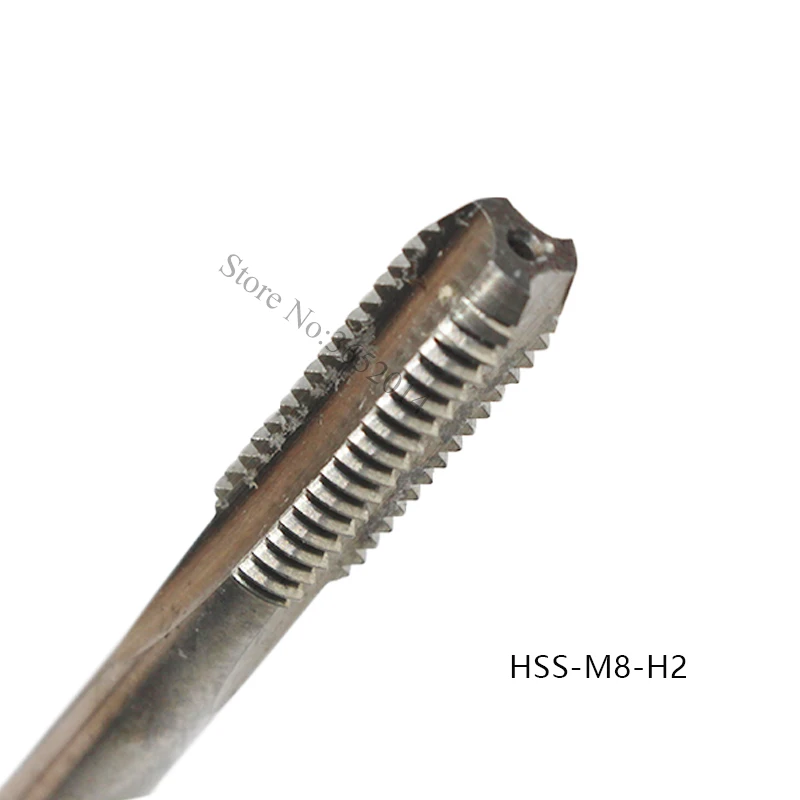 1PCS M6 M8 HSS Tap Straight Flute Machine Tap M6X1 M8X1.25 M8X1 Right Screw Thread Metric Tap Drill Machine Thread Die Tap TOOL