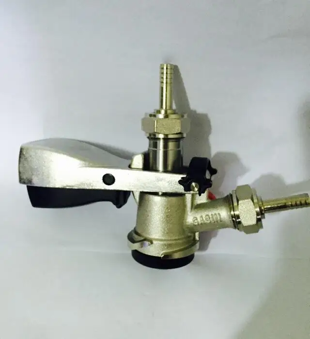 D Type pressure blowing beer dispenser valve, Hotel Kegerator Tap homebrew, Beer dispenser brass valve stainless steel handle