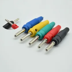 20A 4mm Banana Plug Copper Single needle High Current Insulated Shrouded Stackable Connector Soldering Type BP412