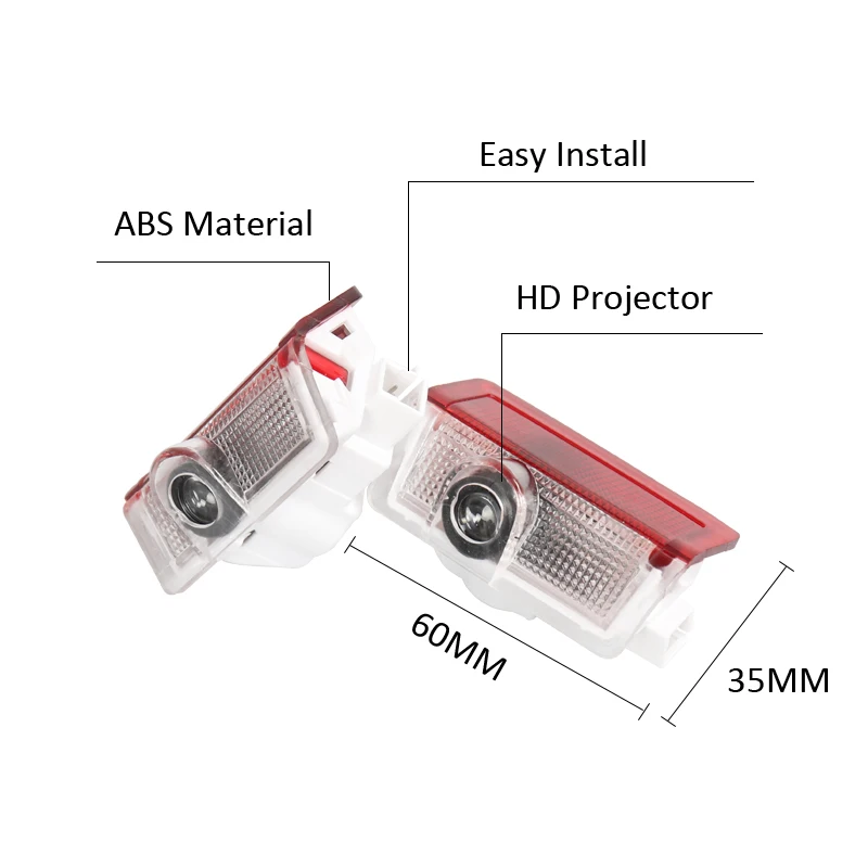 LED Car Door Ghost Shadow Interior Welcome Lights Accessories For Mercedes Benz W205 W176 W177 X253 X167 W212 W213 W166 W167 300 view 2