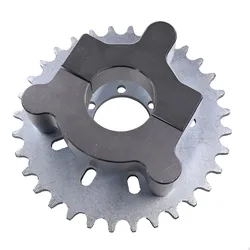 Silver CNC Adapter 32T Sprocket Fit 49cc 50cc 66cc 80cc Motorized Bike