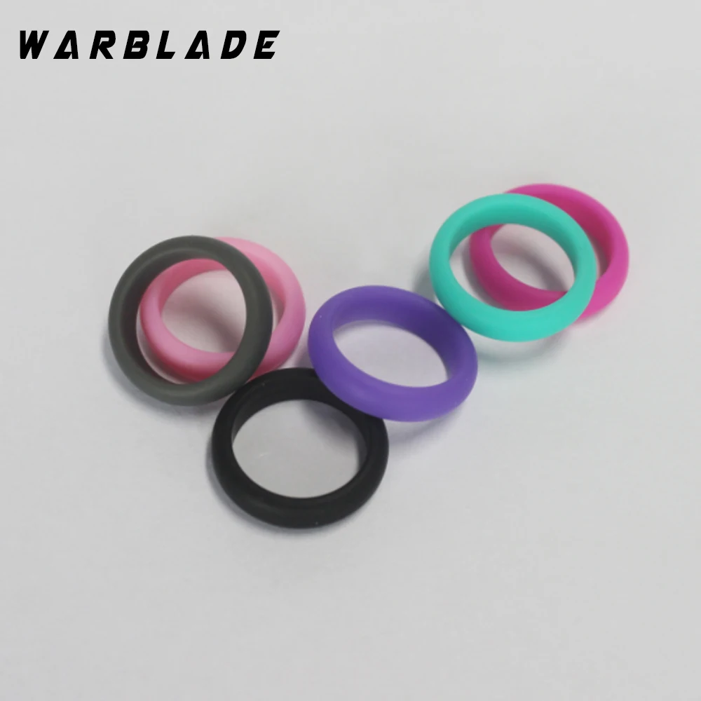 WarBLade 2022 Trendy Popular 4 5 6 7 8 9 Size Environmental silicone Female Ring For Women Girls Office Lady Finger Jewelry 5mm