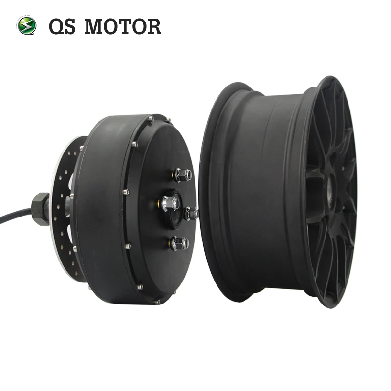 

QSMOTOR 12*5.0inch 2000W 260 35H V4 Brushless Aingle Shaft Detachable Electric Hub Motor For Scooter