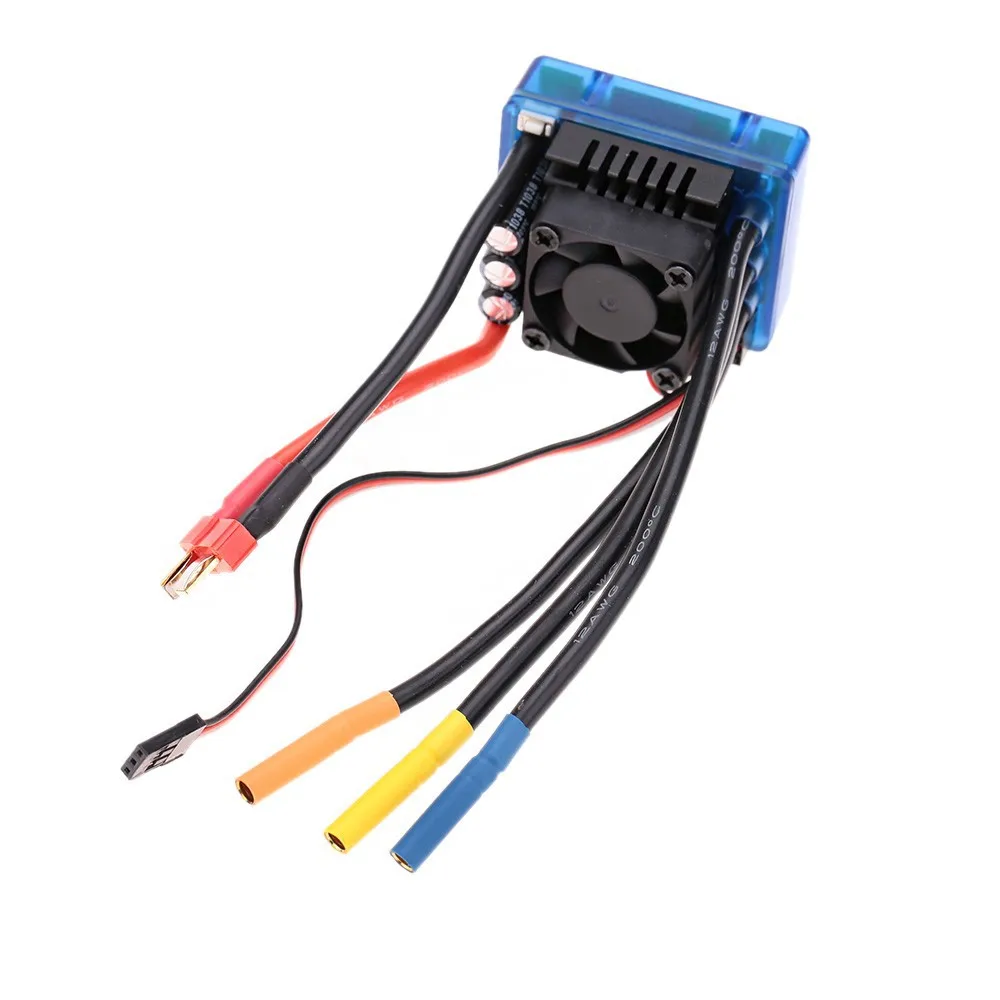 RC 4076 2250KV 2000KV 1700KV 1550KV Sensorless Brushless Motor 120A ESC with LED Programming Card Combo Set for 1/8 RC Car Truck