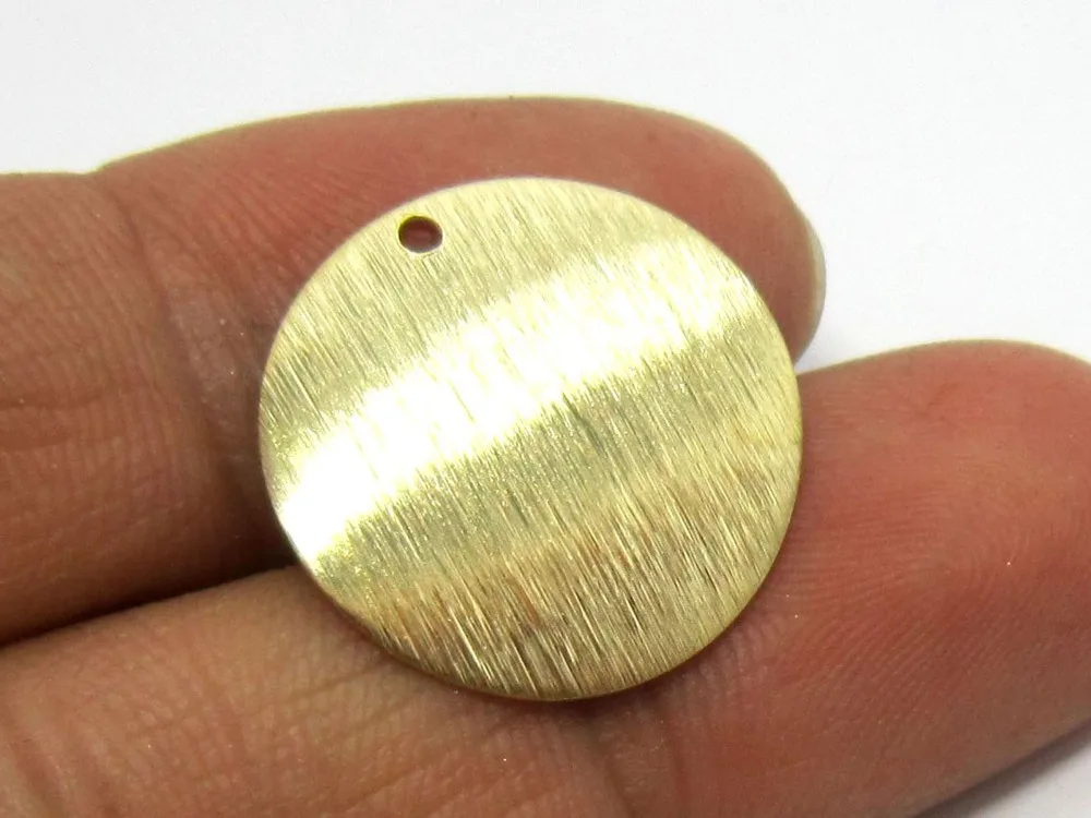 Brass round charms, Textured arched earring charms, 20mm, Brass findings for jewelry making - R444