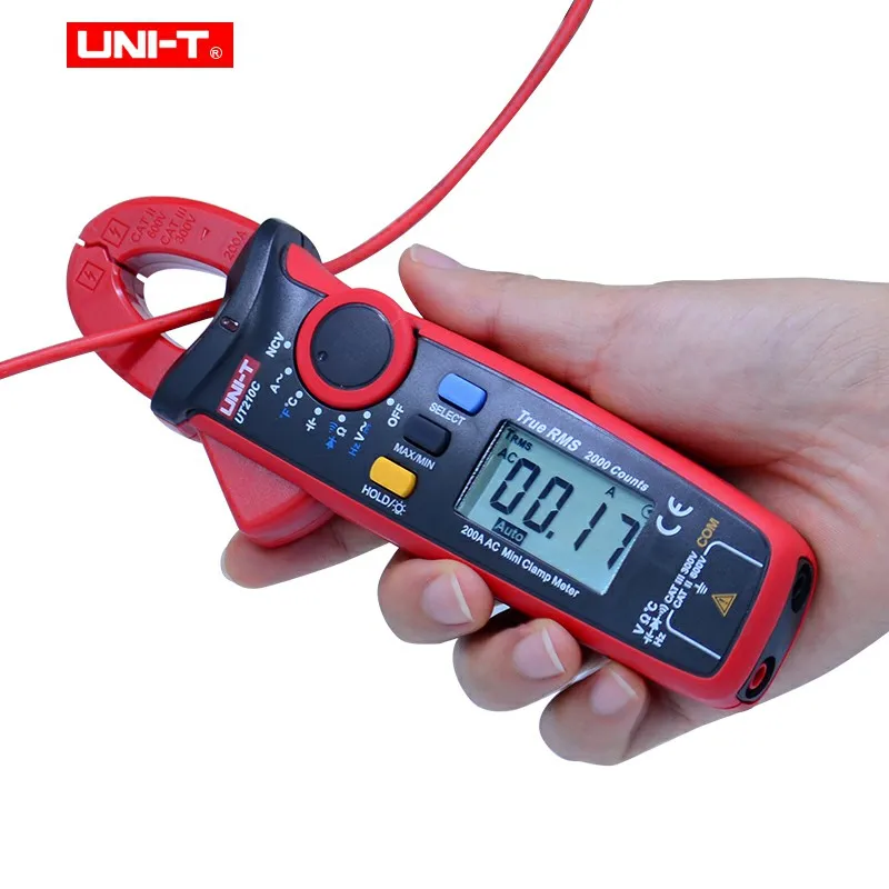 Digital Clamp Meter UNI-T UT210A/B/C/D/E AC/DC Current Voltage meter True RMS Auto Range VFC Capacitance Non Contact Multimeter