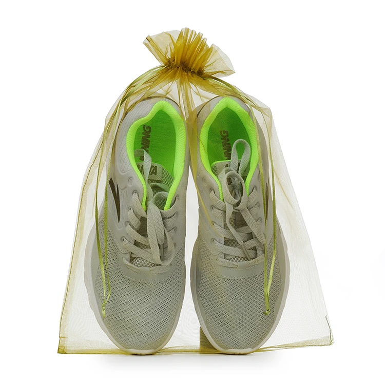 35x50cm 50pcs/Lot Olive Green Color Large Christmas Gift Packaging Drawstring Organza Shoes Bag