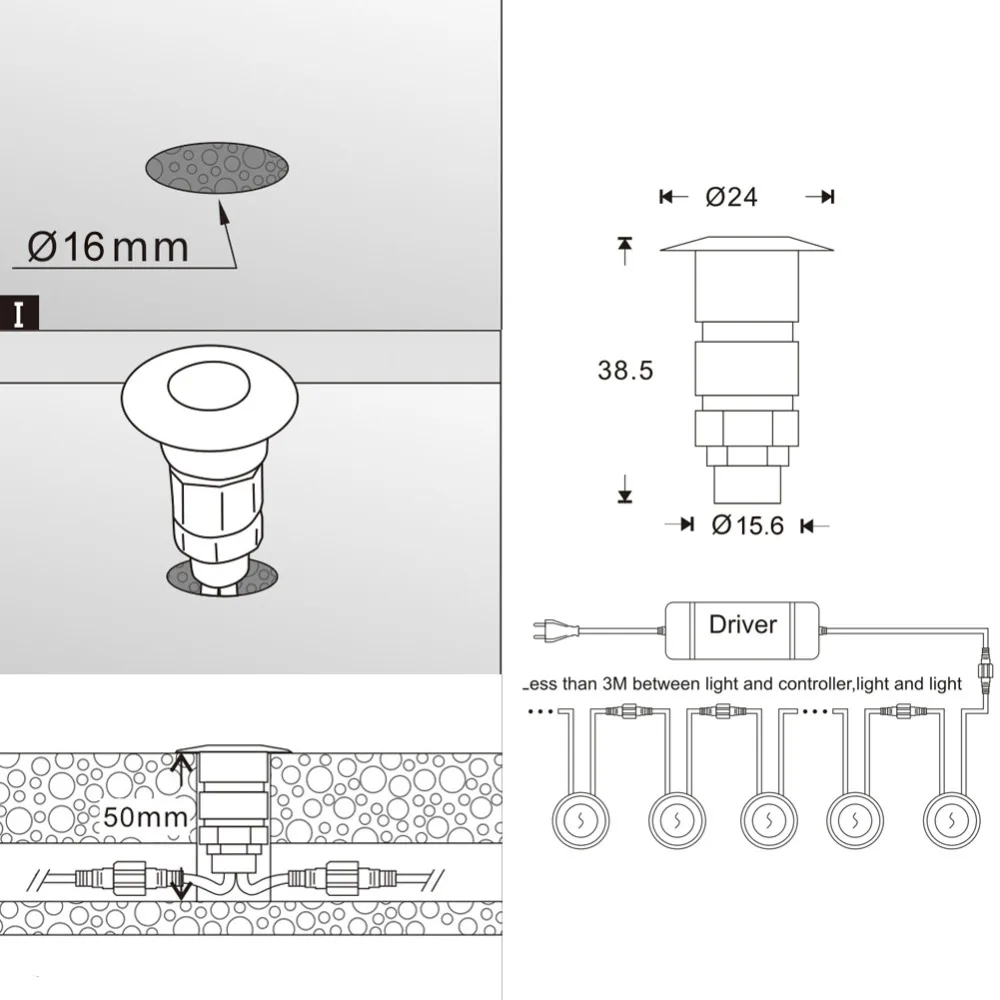 Imagem -06 - Exquisite Silver Surface Hallway Walkway Inground Outdoor Under Deck Lighting uk Decking Strip Lights Pcs Led 30 Pcs Conjunto F10230