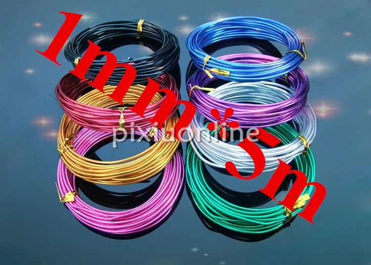 1roll K718 1mm*5m colorful Aluminum Wire Connecting Lead Metal Oxidation Wires for DIY Model Making Free Shipping Russia