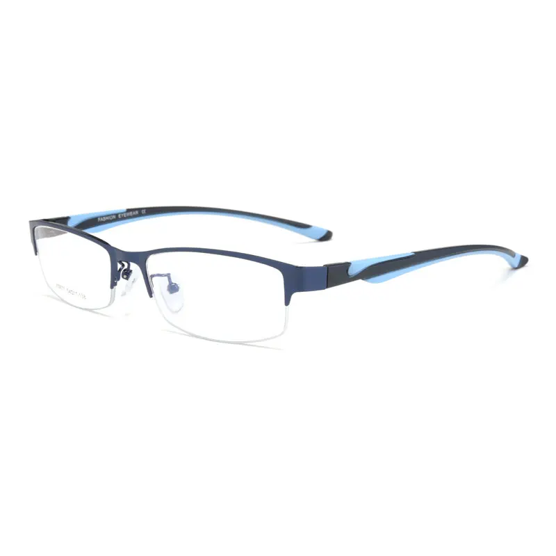 High-end Business Reading Glasses Stainless Steel Half Rimless Eyeglasses Frame Optical Prescription Eyewear