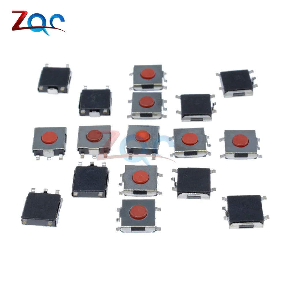 20pcs 6*6*2.5mm Tactile Push Button Switch Tact Switch Micro Switch 4-Pin SMD