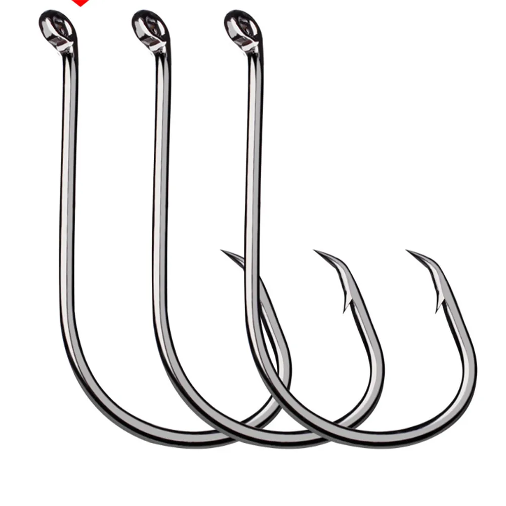 10pcs/lot Barbed High Carbon Fishing Hook 1/0#-5/0# Single Hook Carp Catfish Anzol Peche Japan Fishing Tackle Jig Fishhook