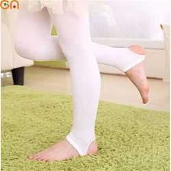 Girl Fashion Ballet Dance Pants Children A Thin Section Casual Velvet Leggings Baby Step Foot Pants For 3-12Y Student Solid Kids