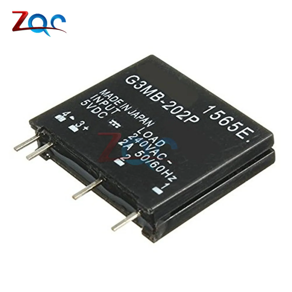 

Relay Module G3MB-202P G3MB 202P DC-AC PCB SSR In 5V DC Out 240V AC 2A Solid State Relay Module