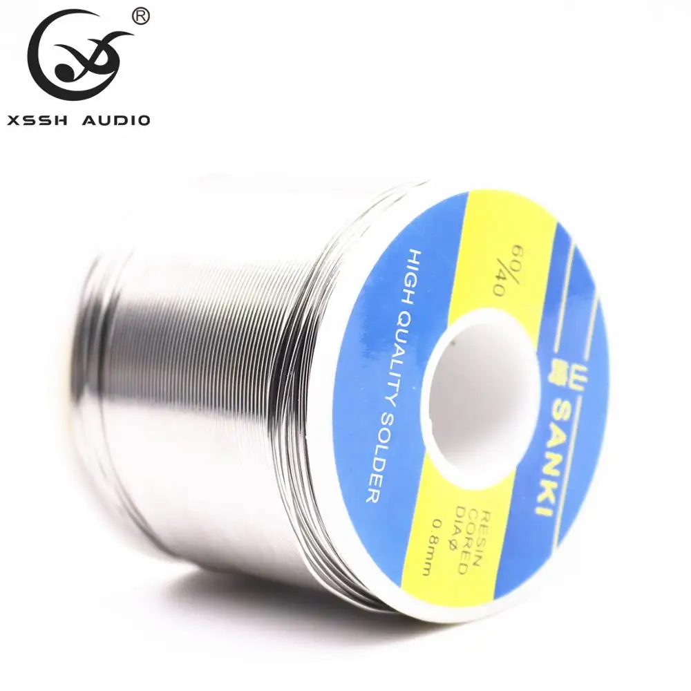 XSSH YIVO الصوت لتقوم بها بنفسك OEM ODM ملحقات الأسلاك عالية الجودة قطر 0.8 مللي متر الوزن 250 جرام 800 جرام SN60/PB40 سلك لحام الأساسية الوردية