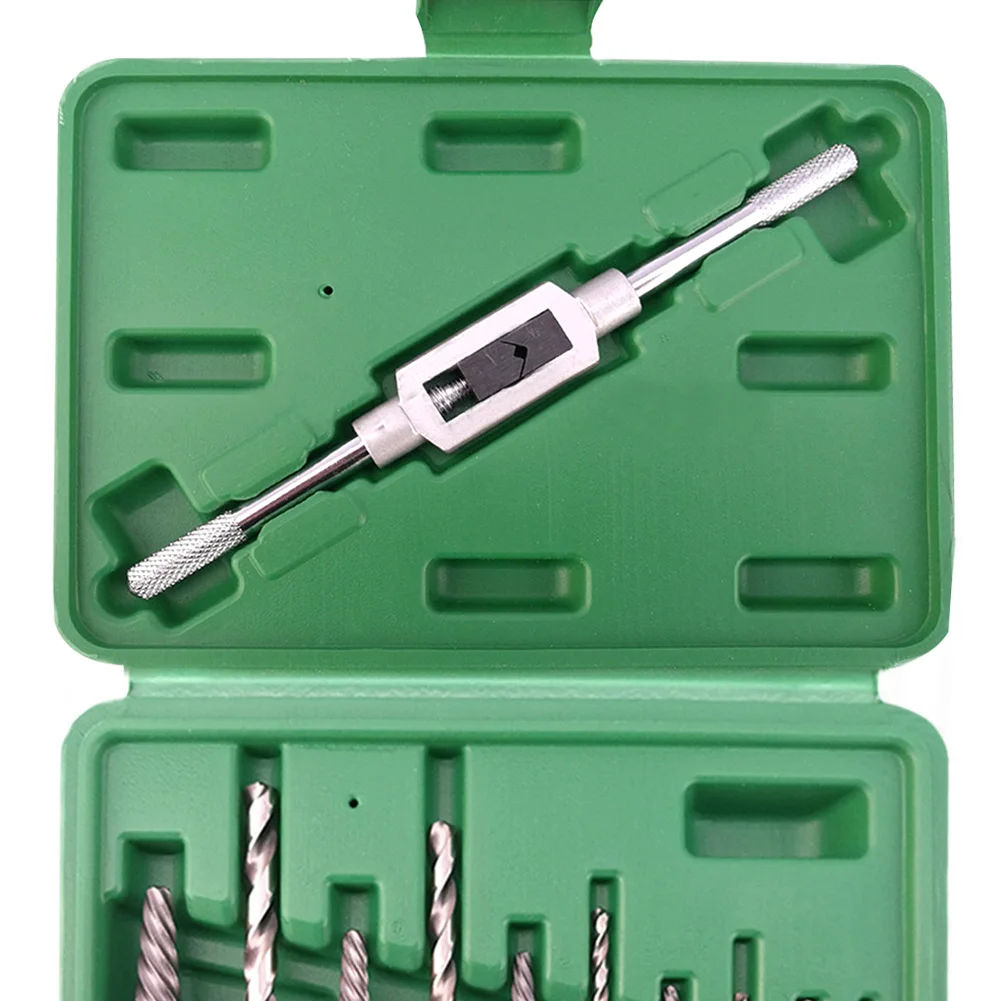 11 pçs kit de ferramentas extrator de parafuso 190mm brocas para desmontar remover parafusos danificados metal parafuso parafuso prisioneiro removedor kit ferramenta com caso