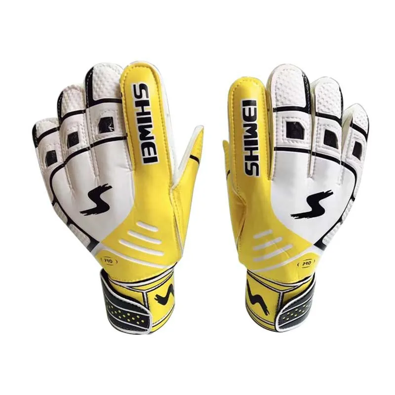 Adults Size Professional Goalkeeper Gloves Football Men Strong Finger Protection Soccer Goalie Gloves Thickened Latex