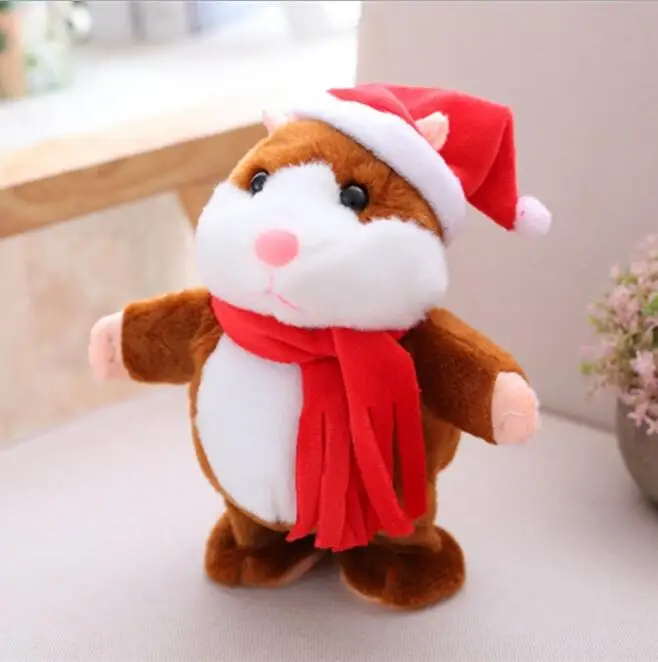 Lovely Talking Hamster  Sound Record Repeat Stuffed Plush Animal Kawaii  Toys  Promotion