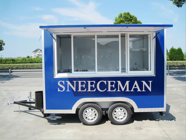 factory supplier mobile fast food cart manufacture cart popsicle ice cream semi car trailer truck