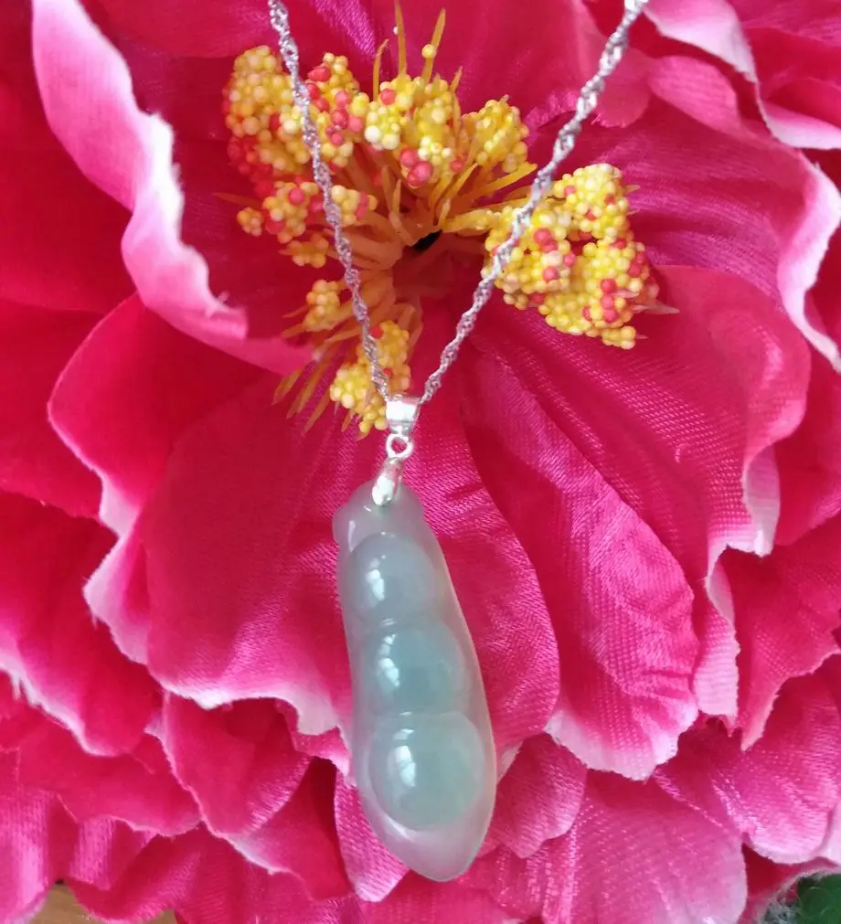 Becautiful Agate Carven Lucky Amulet Pod Pendant Bean Nature Chalcedony Talisman Hanging Nice