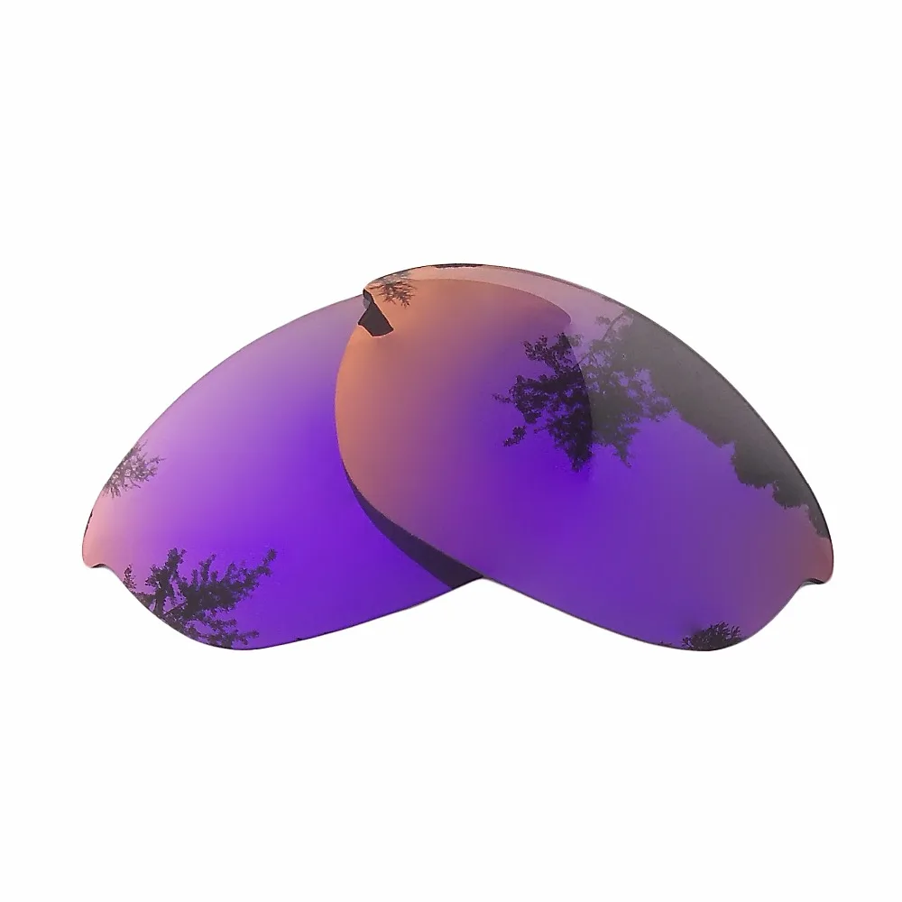 

Purple Mirrored Polarized Replacement Lenses for Half Jacket Sunglasses Frame 100% UVA & UVB