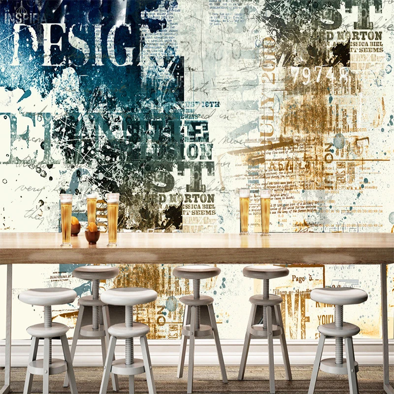 Modern Abstract Art Style 3D Wallpaper Personality Graffiti Photo Mural Restaurant KTV Bar Cafe Backdrop Decor Papel De Parede