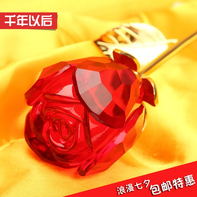 Singles confession crystal roses creative novelty send his girlfriend wife romantic special surprise birthday gift items