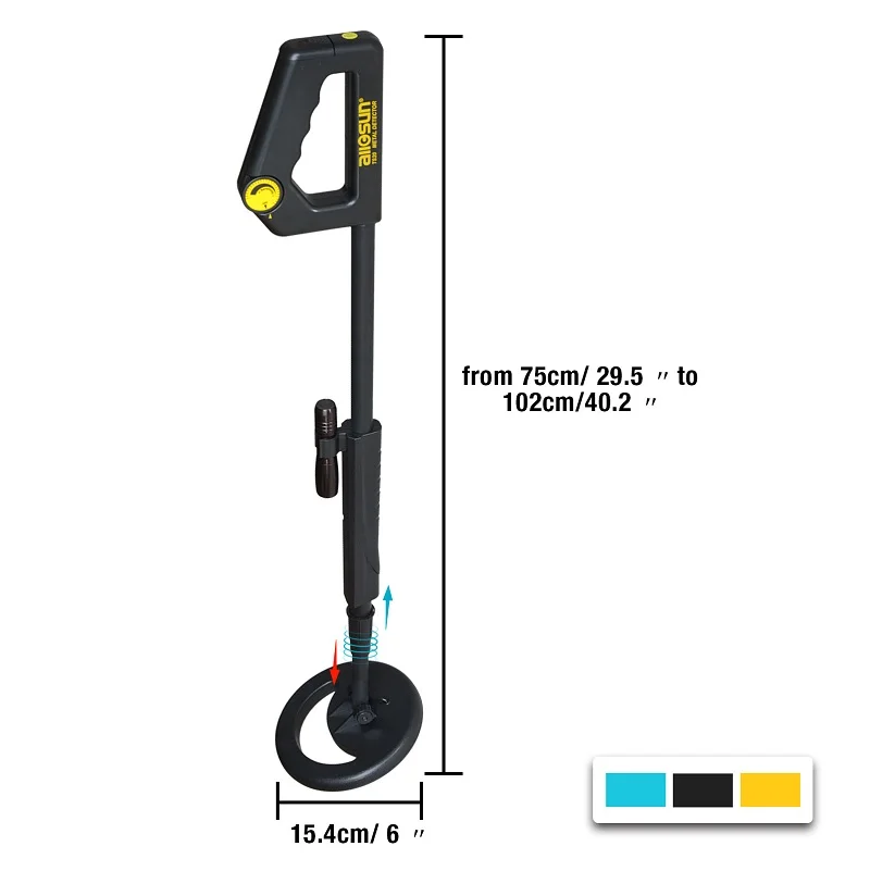 

Handheld Underground Metal Detector Coins/Keys/Metallic Huter Sensitive Search Treasure Hunter for Kids/Starters All-sun TS20A