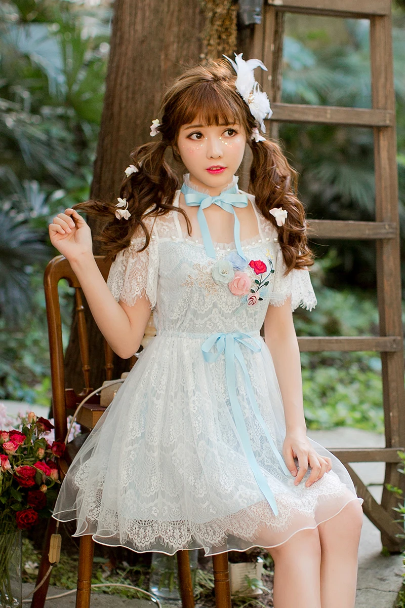 

Princess sweet lolita Candy Rain grenadine pure and fresh new style one-piece dress C22AB7128
