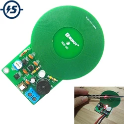 Kit de Detector de metales electrónico, módulo de placa de Sensor sin contacto, proyecto de soldadura, Detector de metales de práctica, bricolaje, DC 3V-5V, 60mm