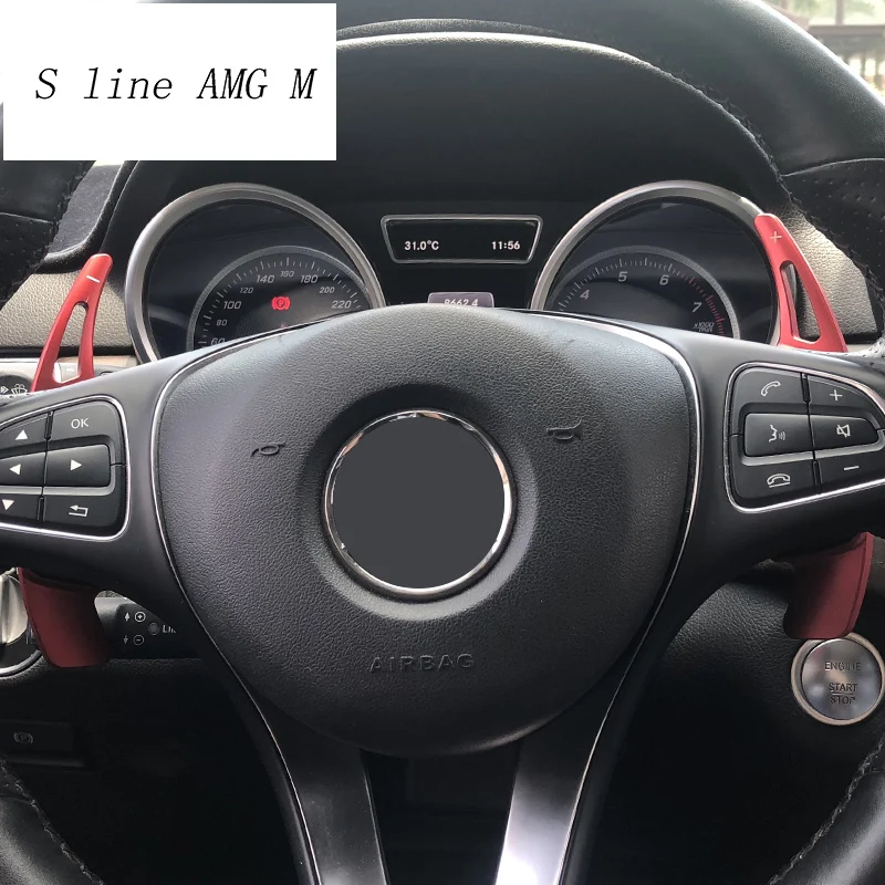 

Car styling for Mercedes Benz GLE W166 GLS X166 Steering Wheel Shift Paddle Extension Shifters Replacement Interior Accessories