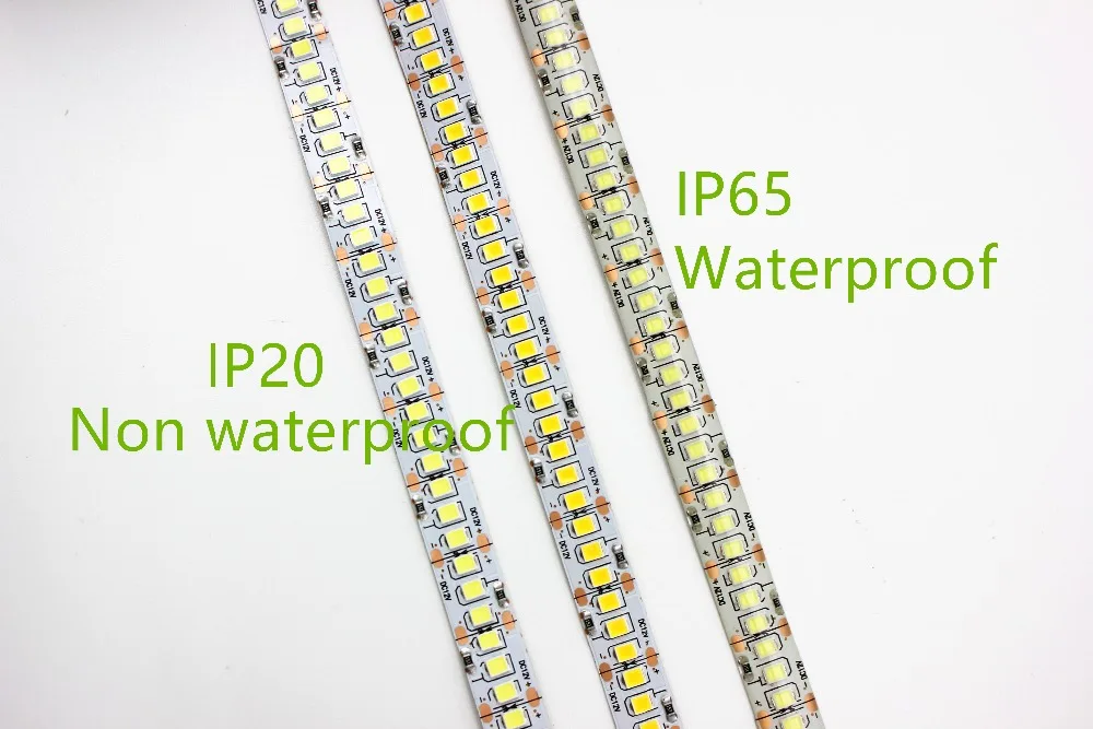 1200LEDs 5m/lot 240leds/m 10mm PCB Single Row 2835 led Strip DC12V 24V NW ip20 ip65 waterproof Flexible Light White Warm White