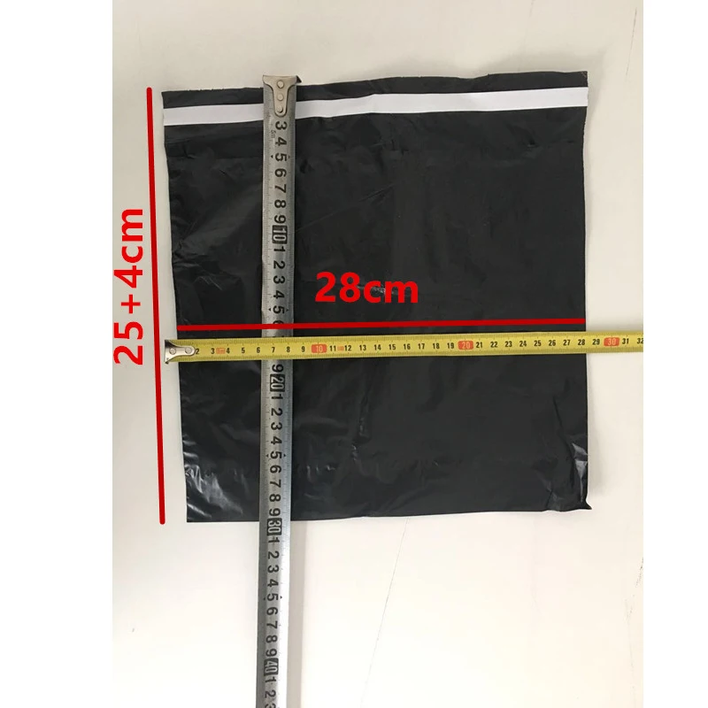 10PCS/lot 15*17cm Multi Sizes Black Self Seal Post Plastic Retail Packaging Packing Poly Bag Packaging Bags For Necklace