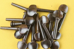 20pcs undyed ebony 4/4 violin pegs high quality violin parts tuning pegs 4/4 full size