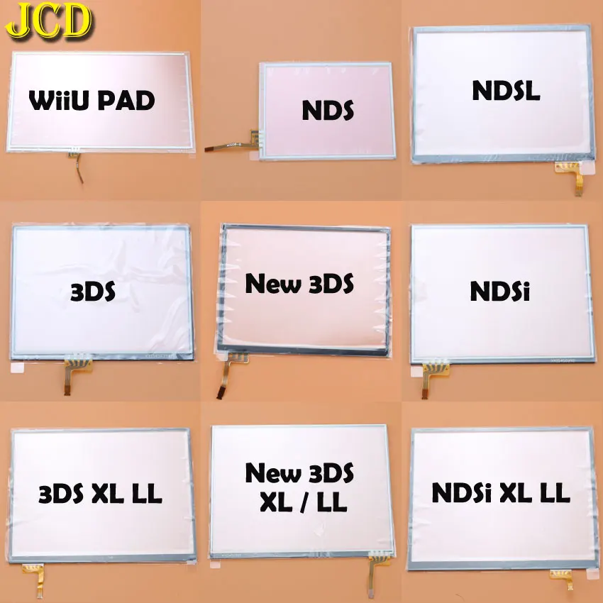 

JCD Touch Screen Panel Display Digitizer For NDS Lite NDSL NDSi XL LL For 3DS XL LL Wiiu PAD console