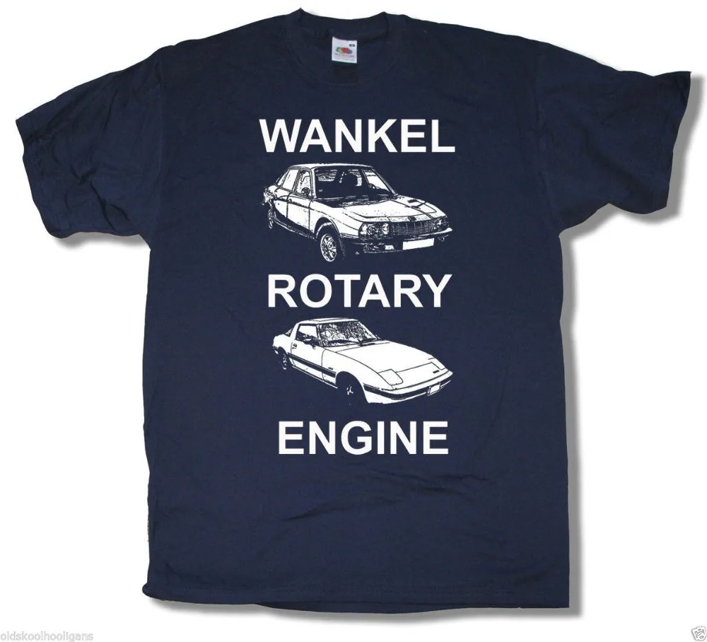 Wankel Rotary Engine T Shirt Cult Automotive Classic Car Ro80 Rx7 Fab! 100% Cotton Mens Summer Sale Funny Tee Shirts