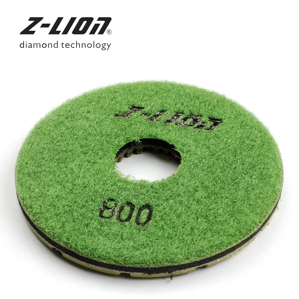 Z-LEAP 7Pcs 3.5 Inch Diamond Floor Grinding Pad Resin Bond Wet Polishing Abrasive Disc For Stone Marble Granite Ceramic Buffing