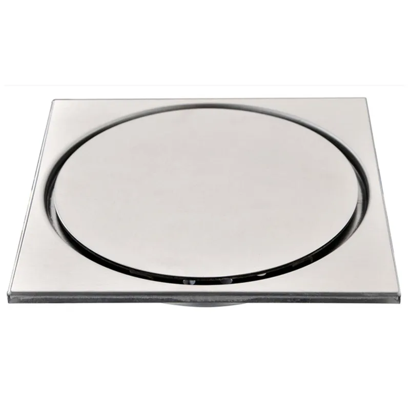 150*150*30mm Deluxe Solid SUS-304 Stainless Steel Drains Casting Extra-thick Super Heavy-duty Deodorizing Bathroom Floor Drain