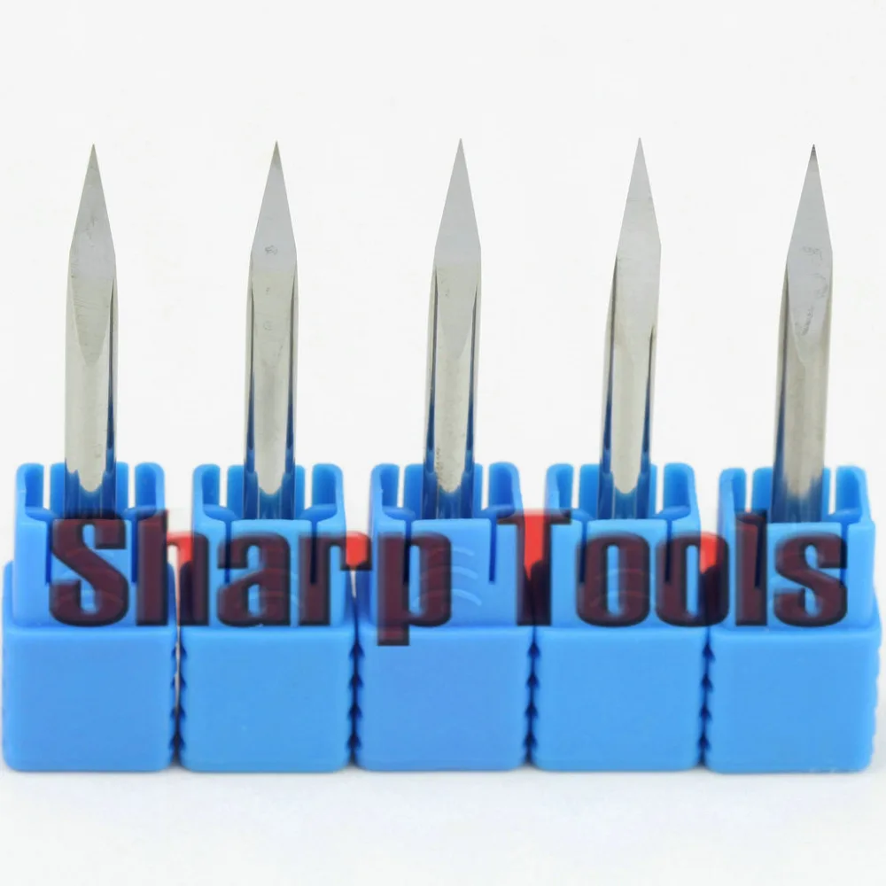 20 moinhos de extremidade contínuos do carboneto para o metal de madeira da pedra do acryl, cortador das moinhos do carboneto 20 ângulo 4*0.1mm 3-edge v bit carve ferramentas de gravura do pwb