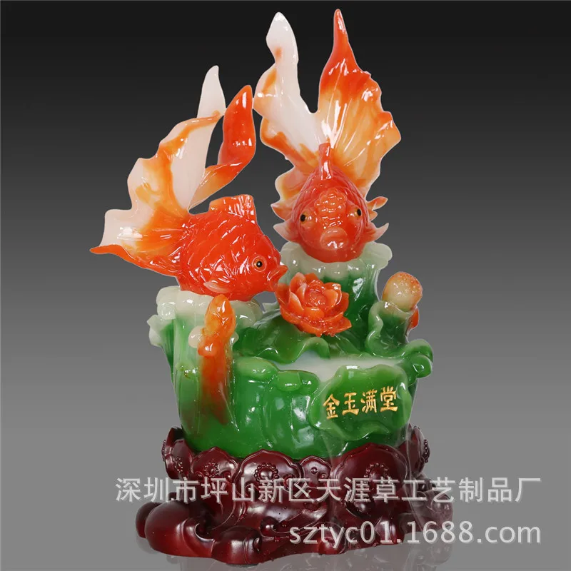 Manufacturers resin ornaments Lucky feng shui home decorations furnishings atomized water fountain Feast