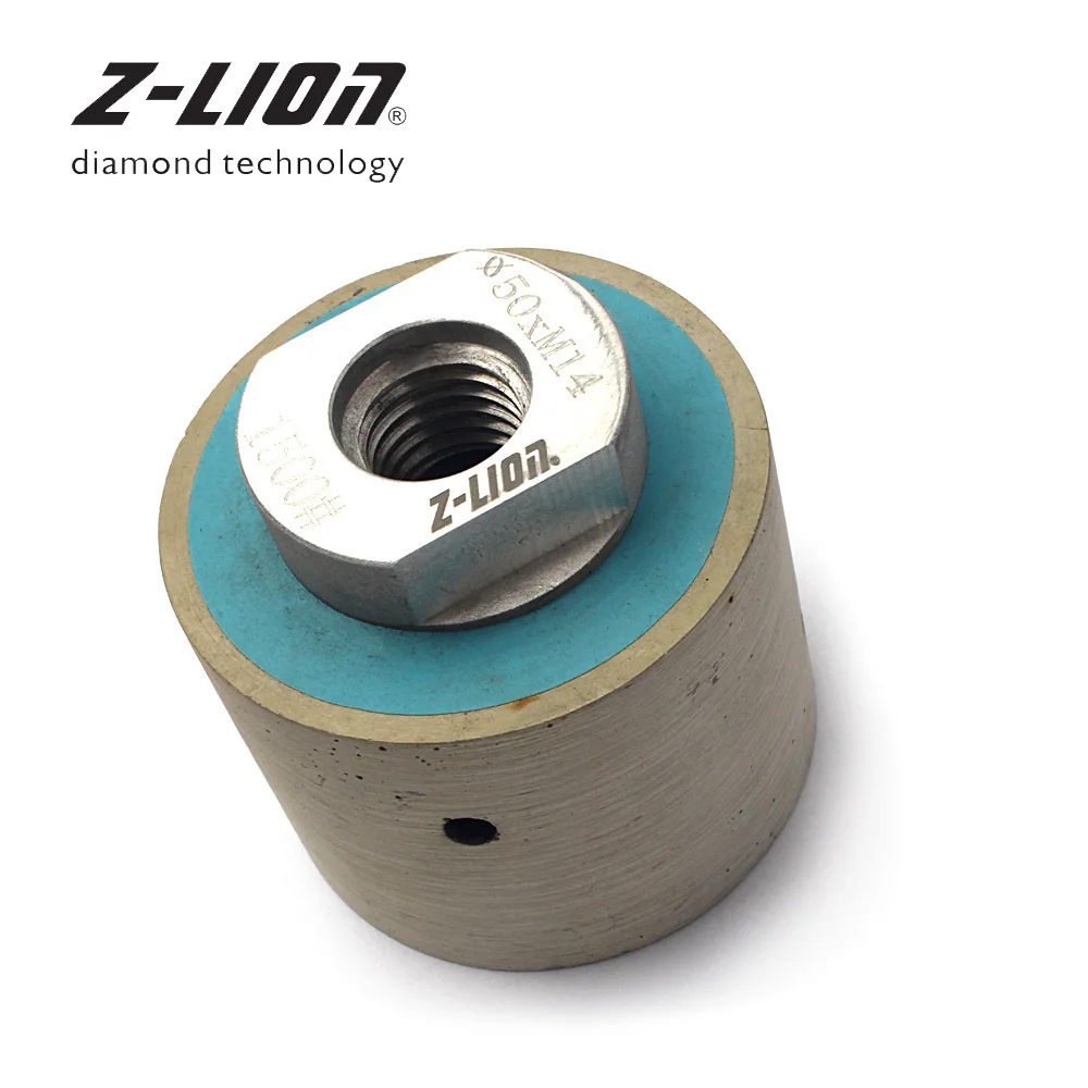 

Z-LEAP 2" 1 PC Diamond Wet Polishing Drum Wheels M14 5/8-11 Arbor For Polish Grinding Granite Marble Concrete Sink Hole Sanding